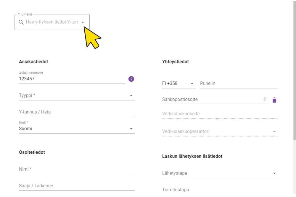 Uuva cloud luo uusi asiakas